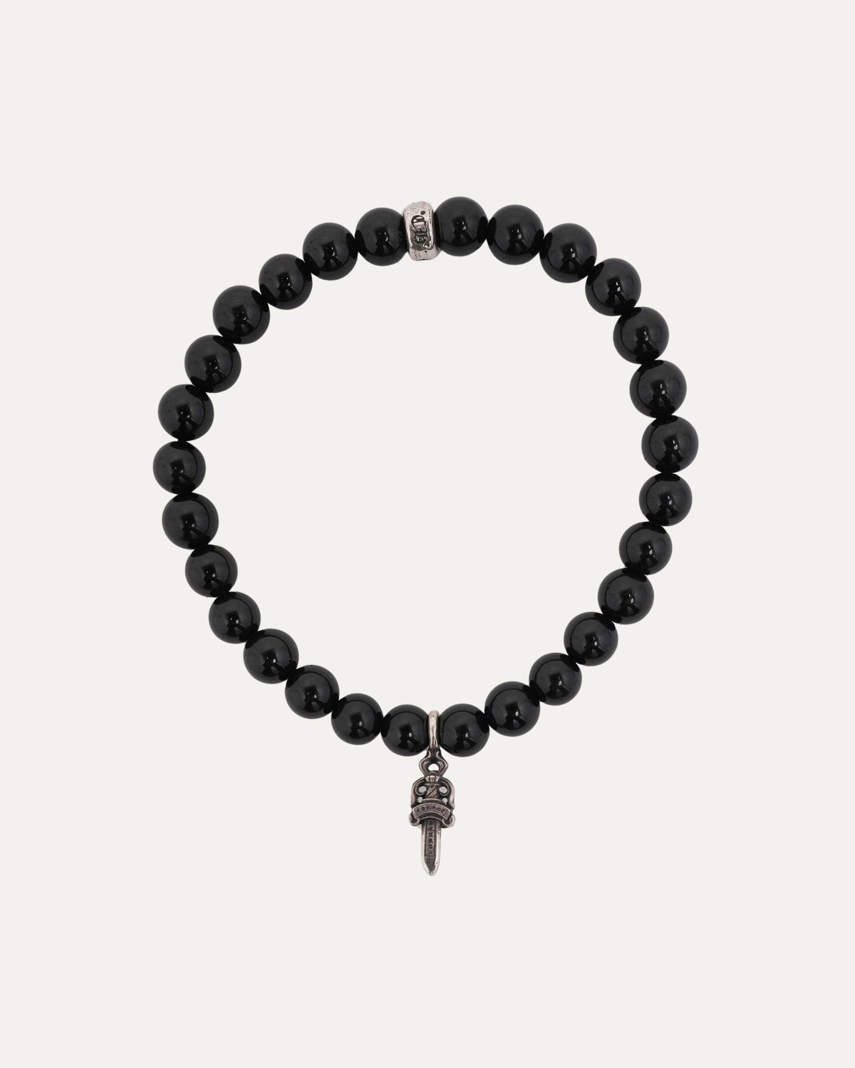 Dagger Onyx Bead Bracelet