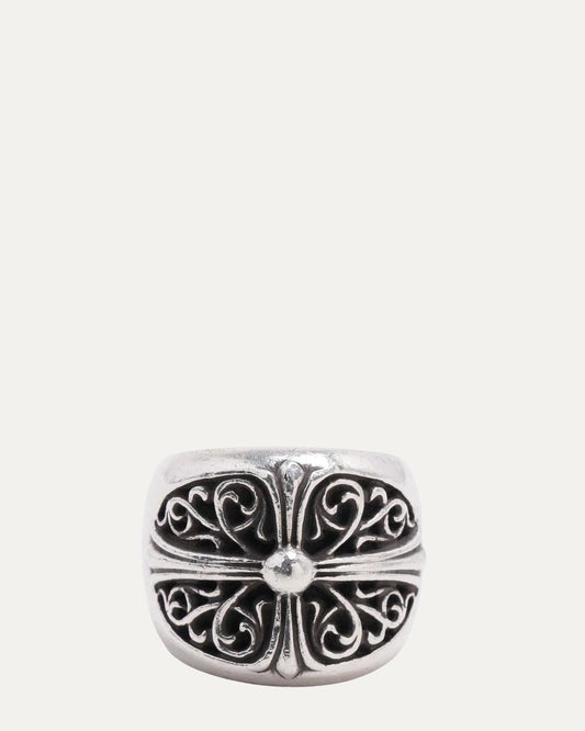 Large Oval Cross Ring