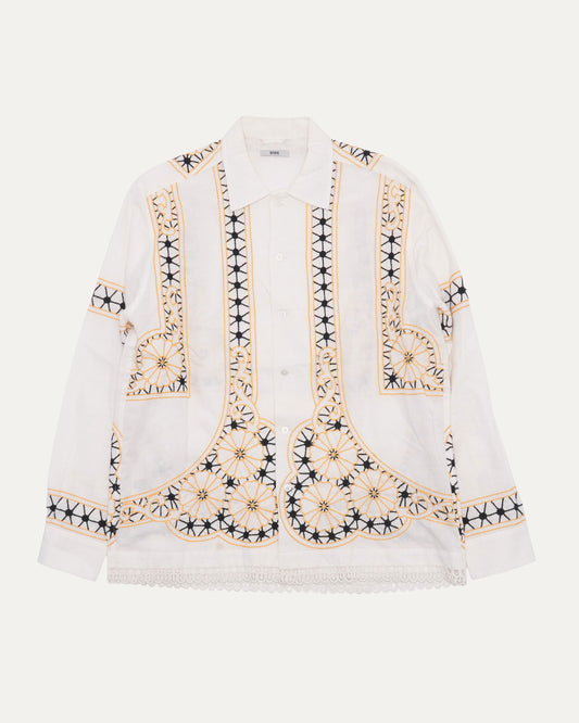 Embroidered Linen Shirt