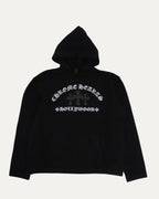 Cross Patch Cashmere Blend Hooded Sweater