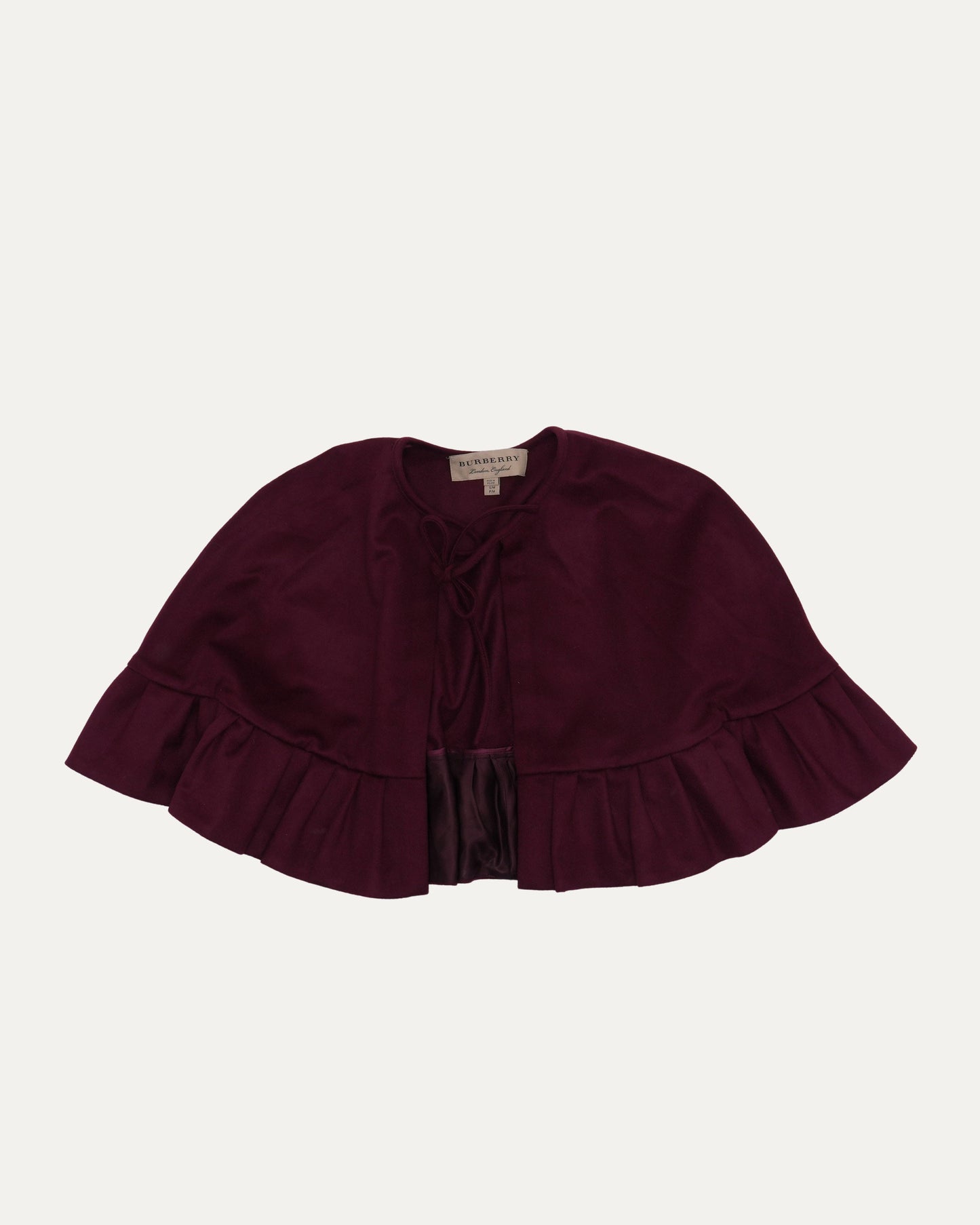 Cashmere Oxblood Cape