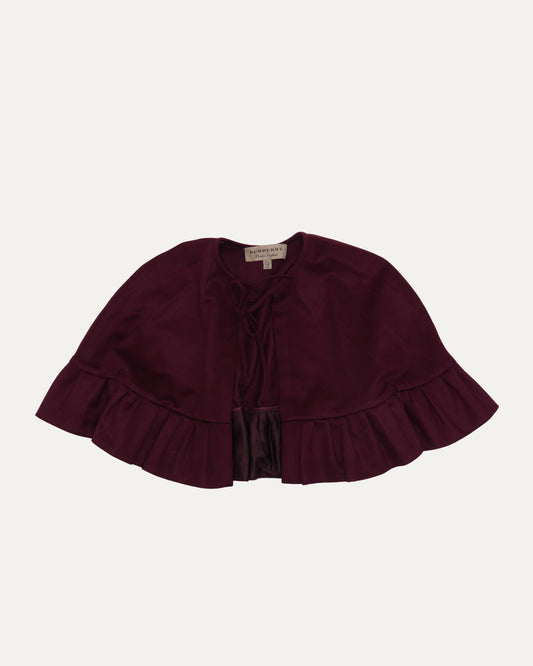 Cashmere Oxblood Cape