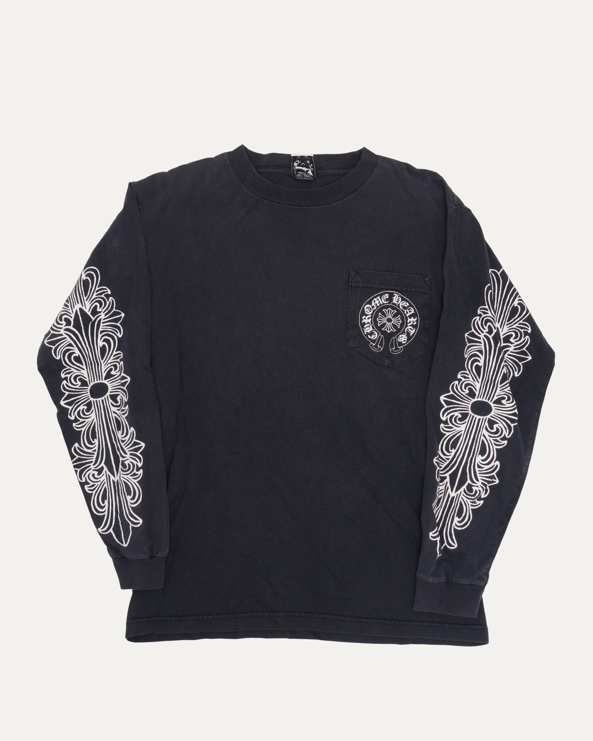 NYC Horseshoe Logo Long Sleeve Pocket T-Shirt