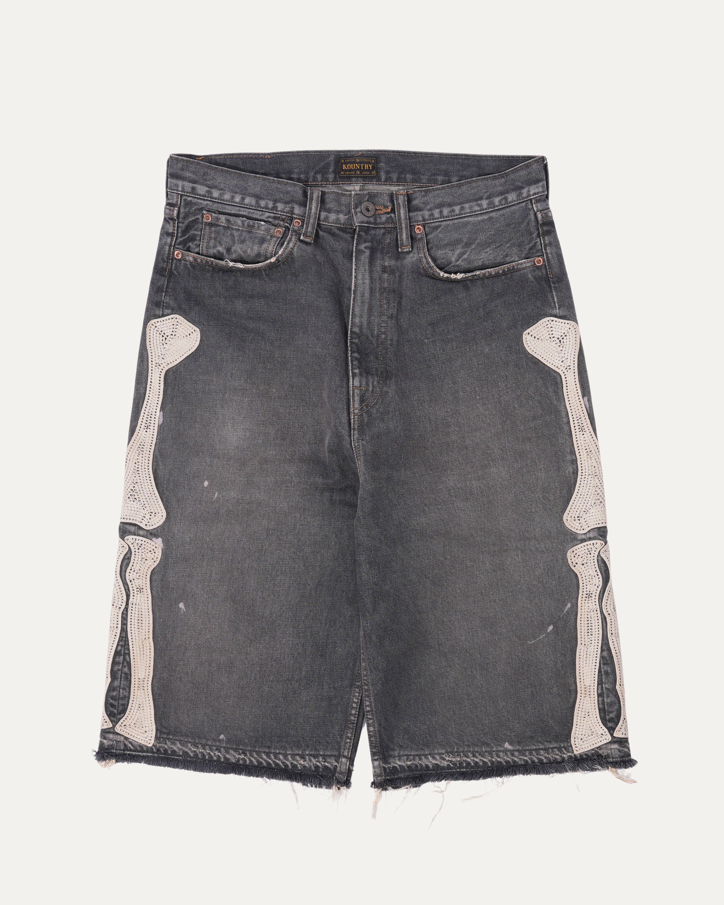 OG Skeleton Denim Shorts