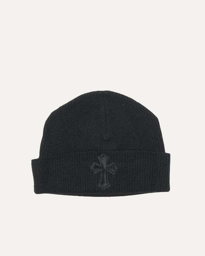 Badda Bing Pony Hair Cross Patch Beanie