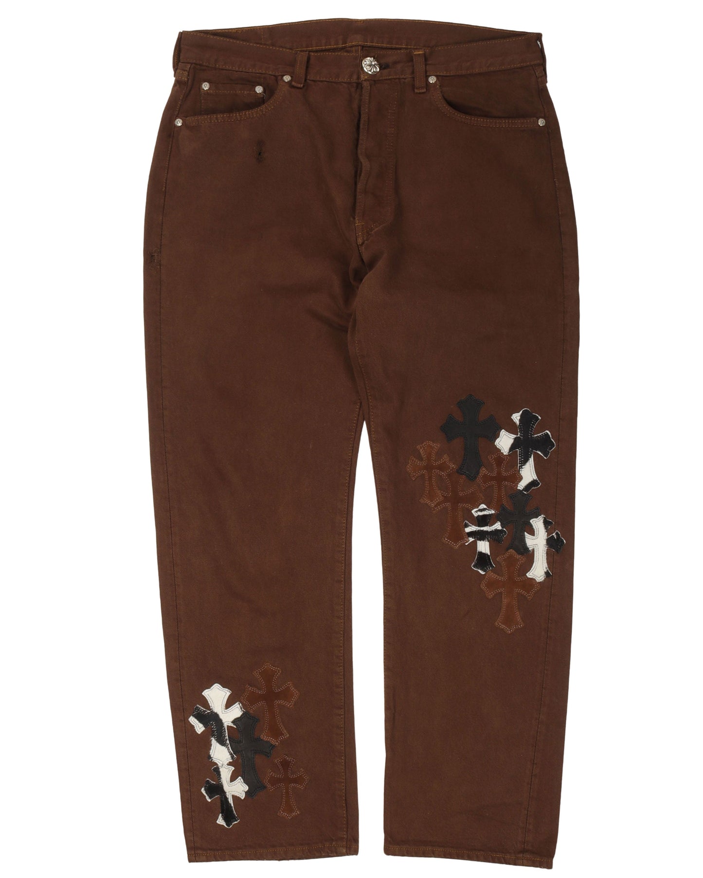 NYFW Zebra Levi's Cross Patch Jeans