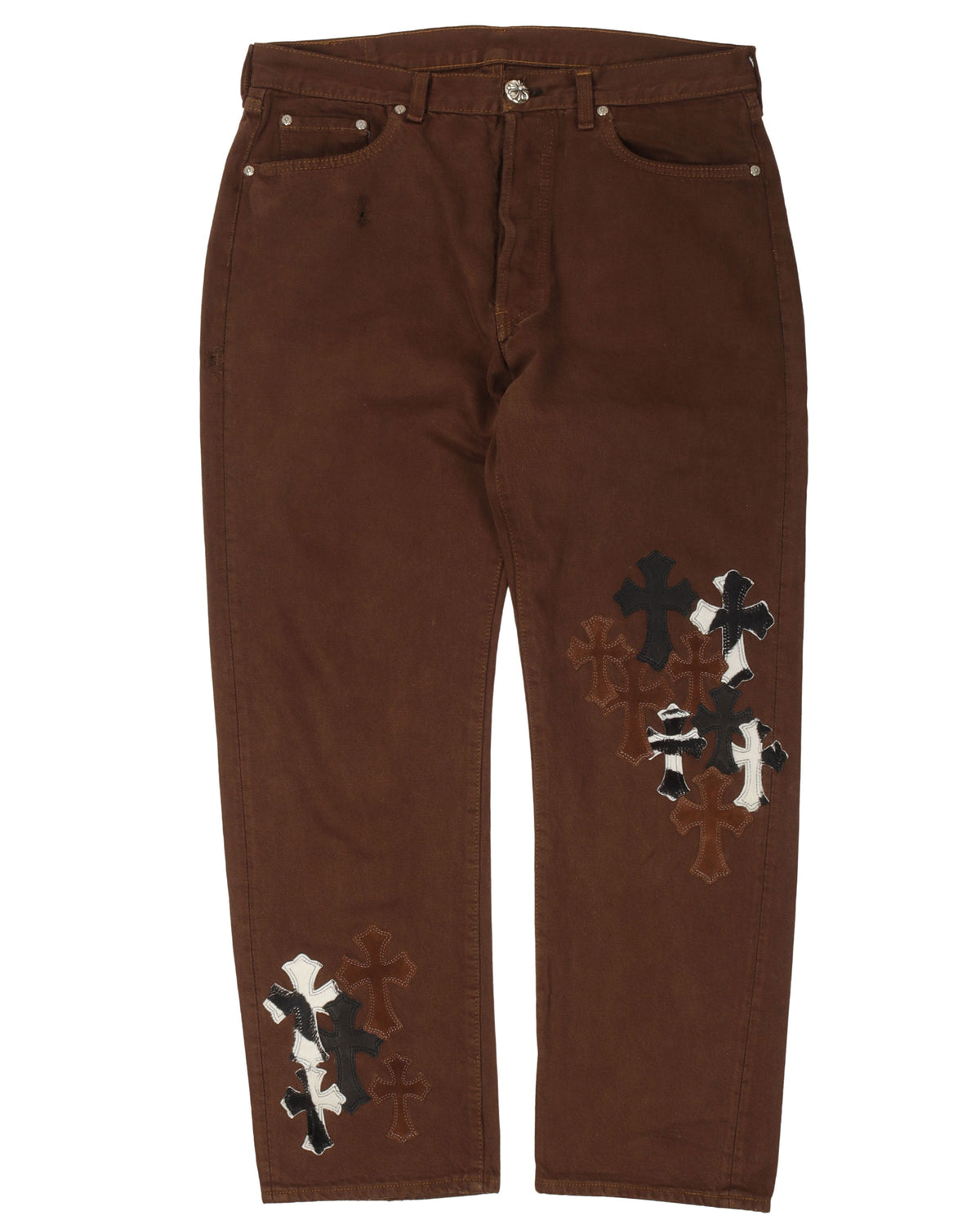 NYFW Zebra Levi's Cross Patch Jeans