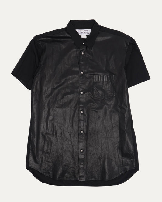 Comme des Garcons Leather Panel Shirt