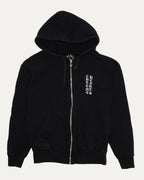 Tonal Cross Vertical Logo Zip Up Hoodie