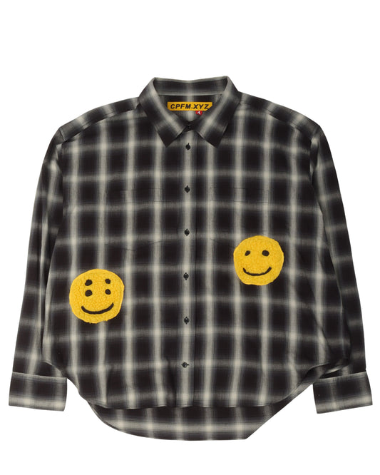 Smiley Face Plaid Shirt