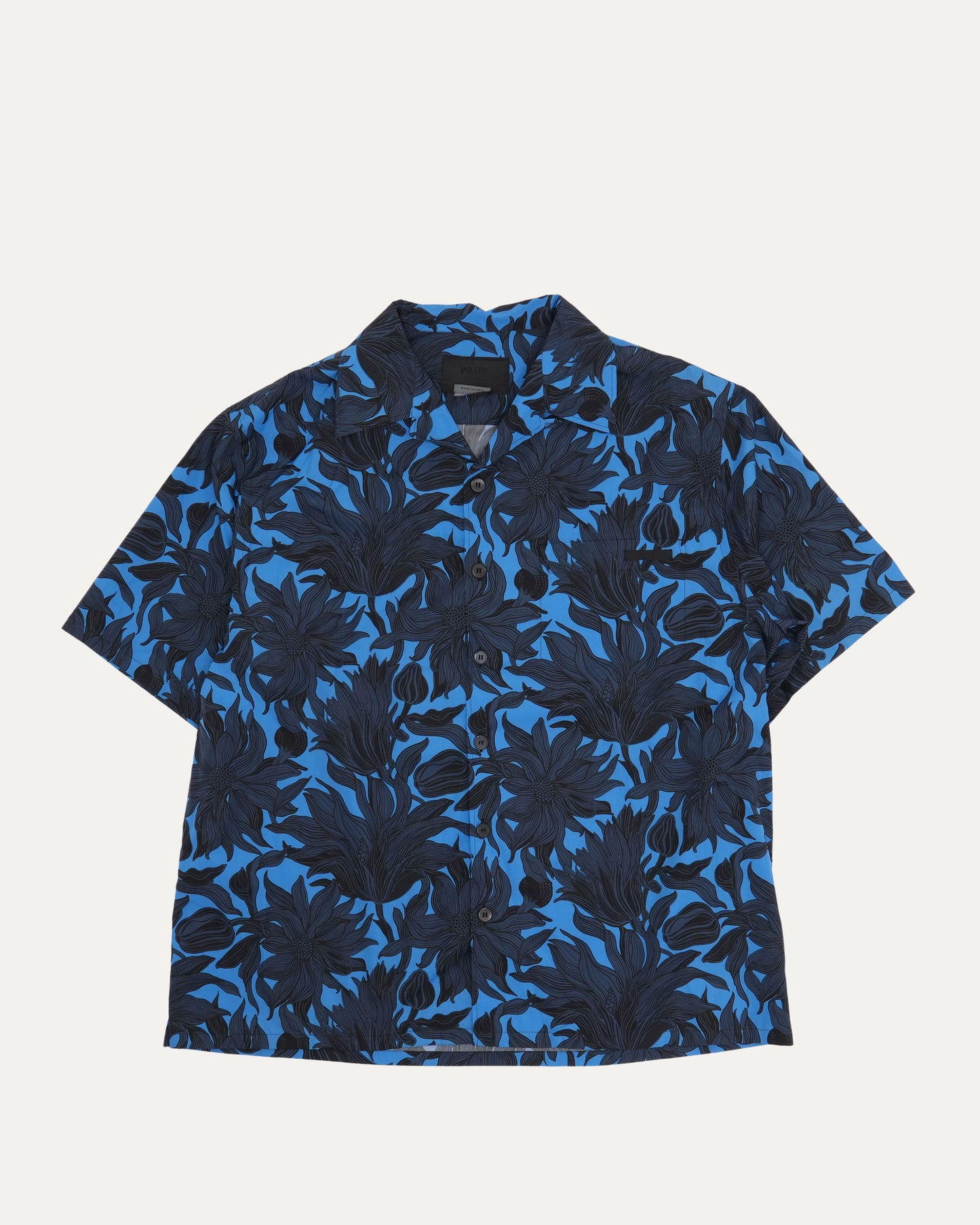 Leaf Print Short Sleeve Shirt
