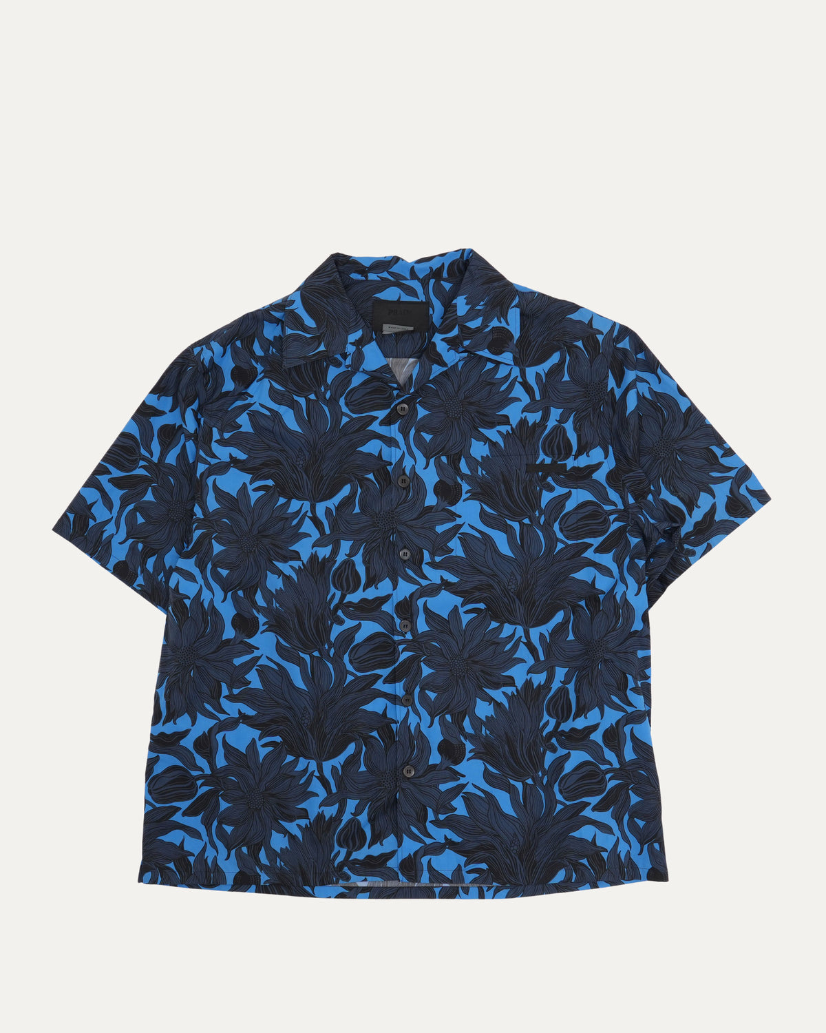 Leaf Print Short Sleeve Shirt