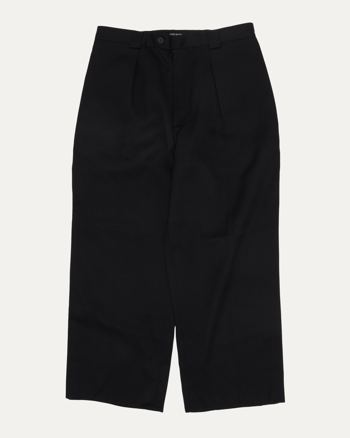 Virgin Wool Pleated Trousers