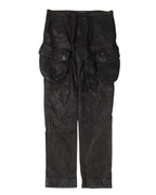 Leather Gas Mask Cargo Pants