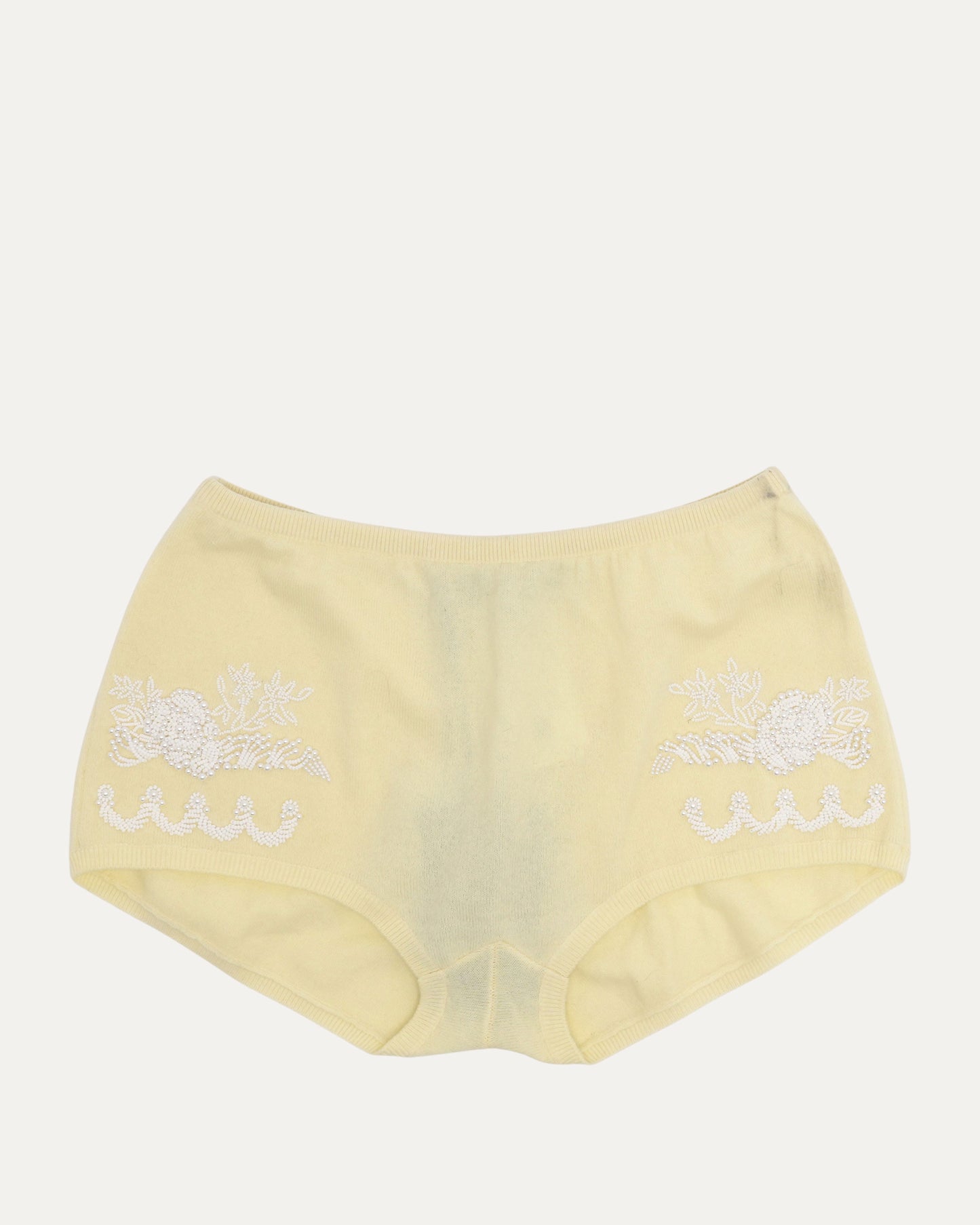 Beaded Knit Micro Shorts