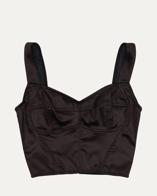 Satin Bustier Top