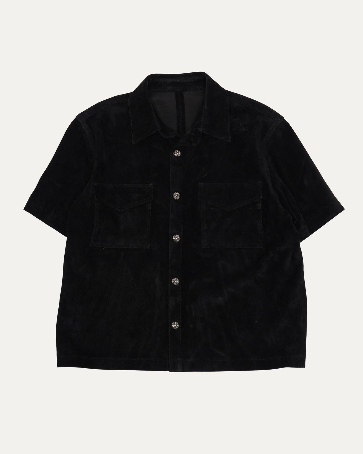 Suede Short Sleeve Shirt