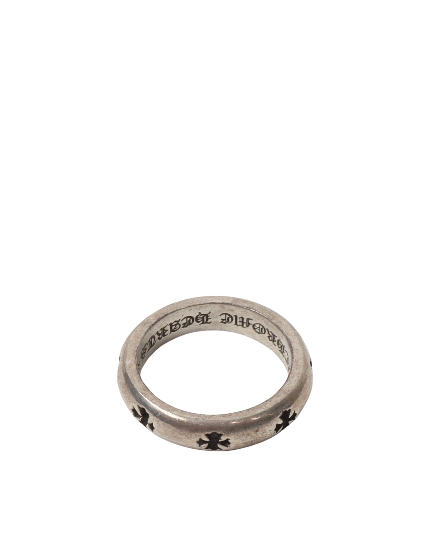 Silver Plus Cross Band Ring