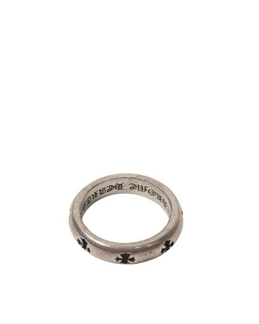 Silver Plus Cross Band Ring