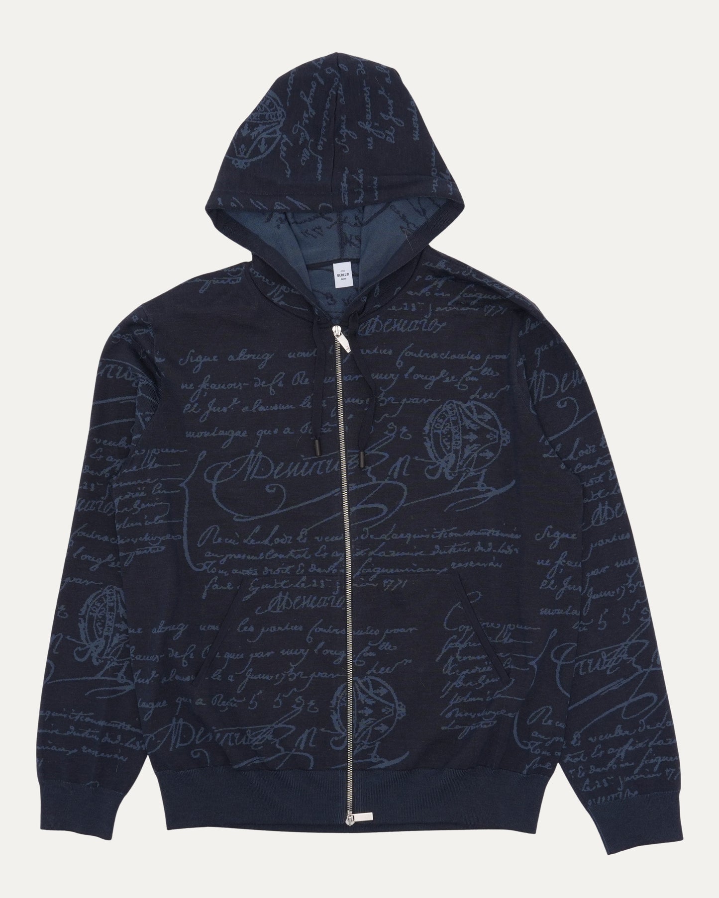 Calligraphy Wool Hoodie