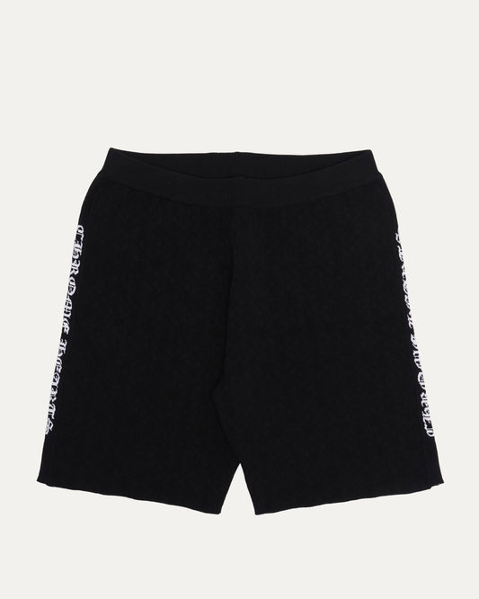 Intarsia Spell Out Bike Shorts