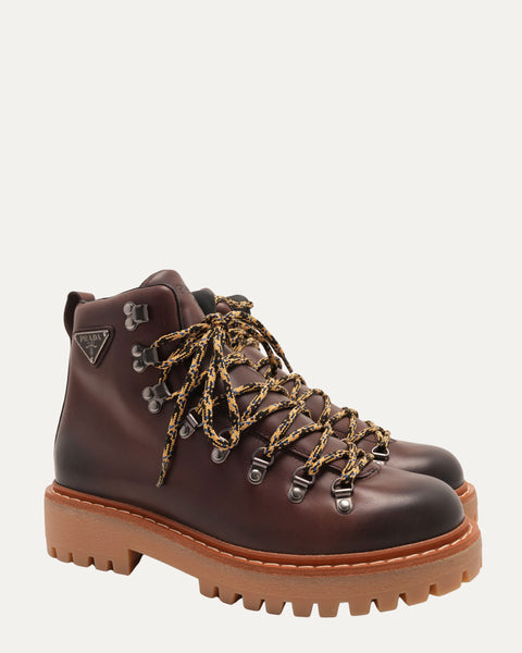 Prada St. Moritz Leather Hiking Boots – Justin Reed