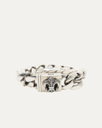 Diamond Fleur Box Cuban ID Bracelet