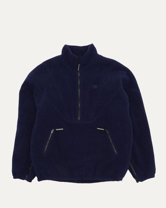 Embroidered BB Logo Fleece Half Zip