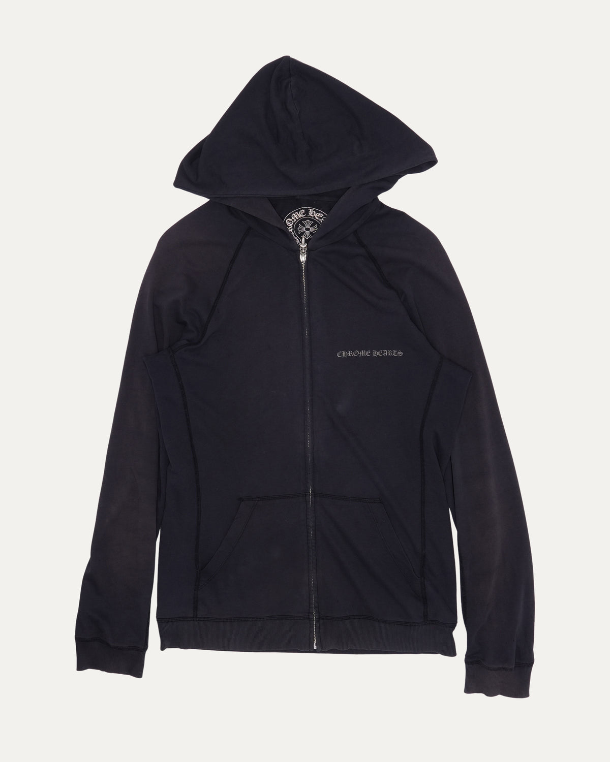 Plus Cross Logo Zip Up Hoodie