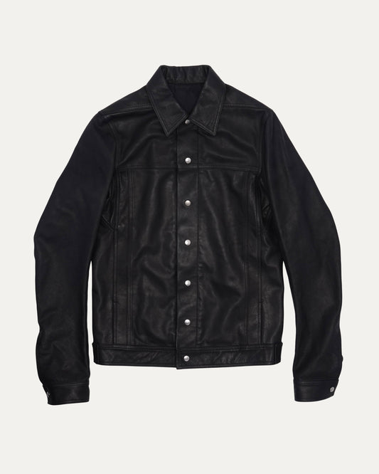 FW19 LARRY Leather Worker Jacket