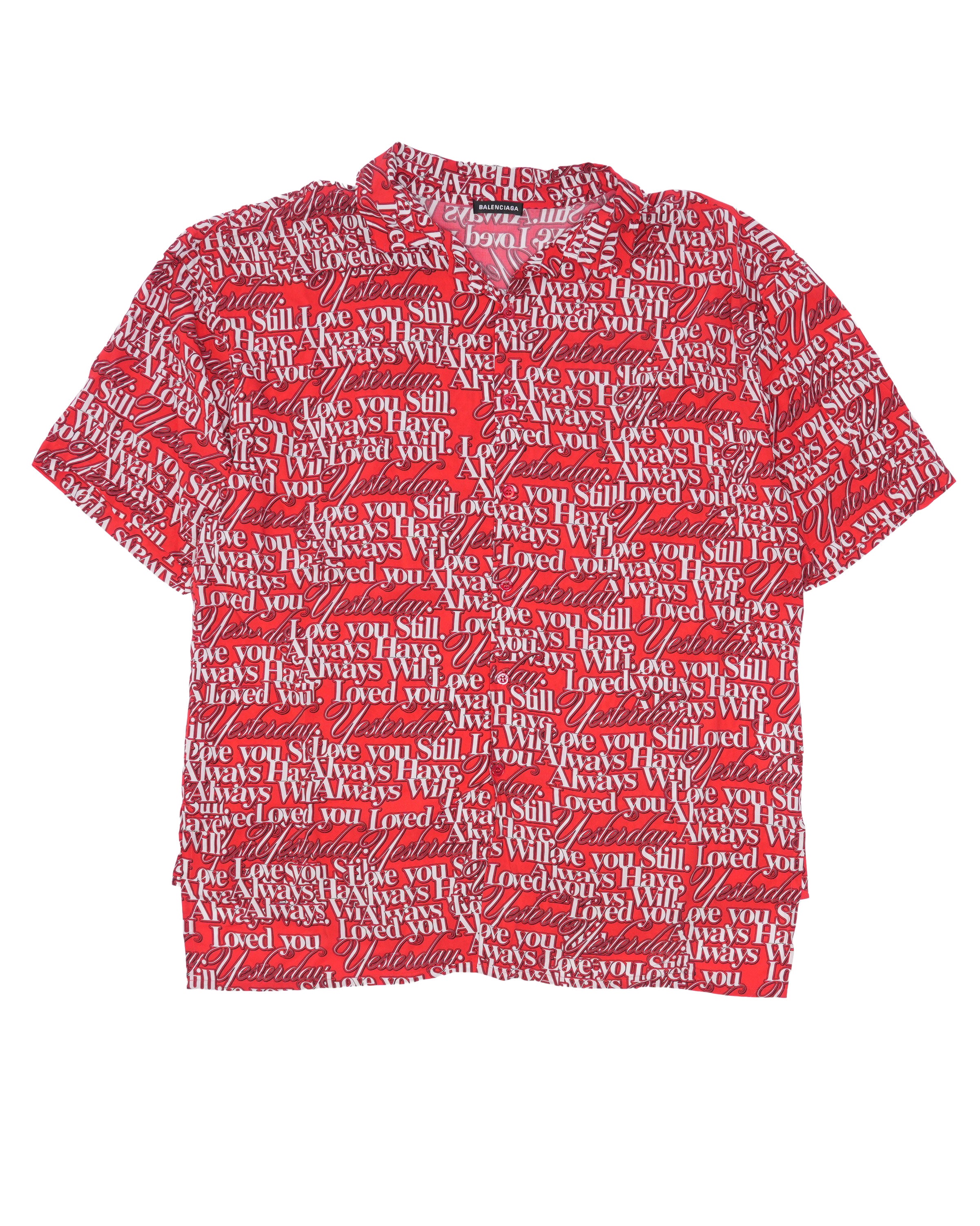 Love Poem All Over Print Short Sleeve Shirt