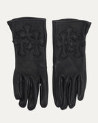 Cemetery Cross Patch Leather Gloves