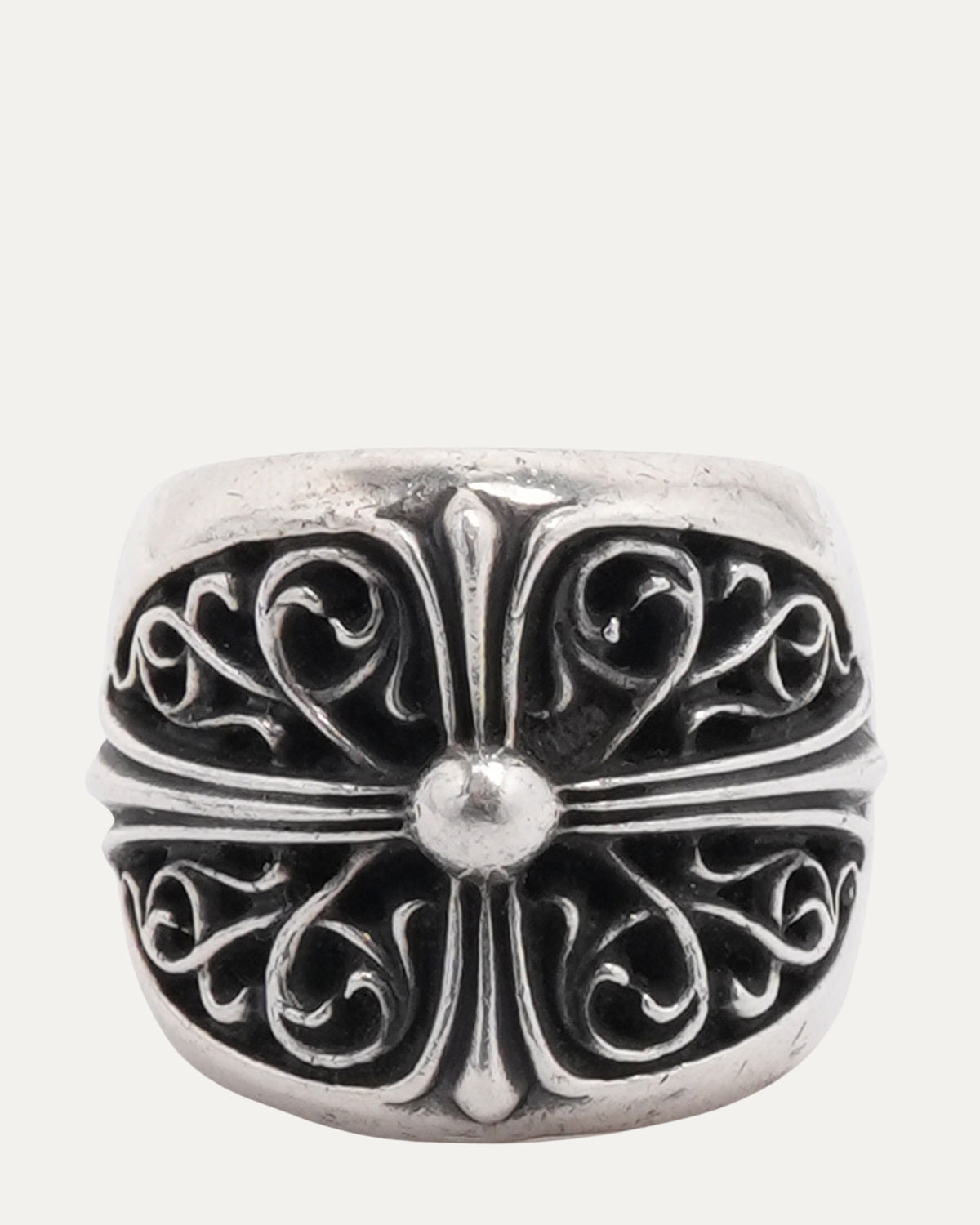 Oval Cross Ring