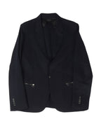 Zipper Pocket Blazer Jacket