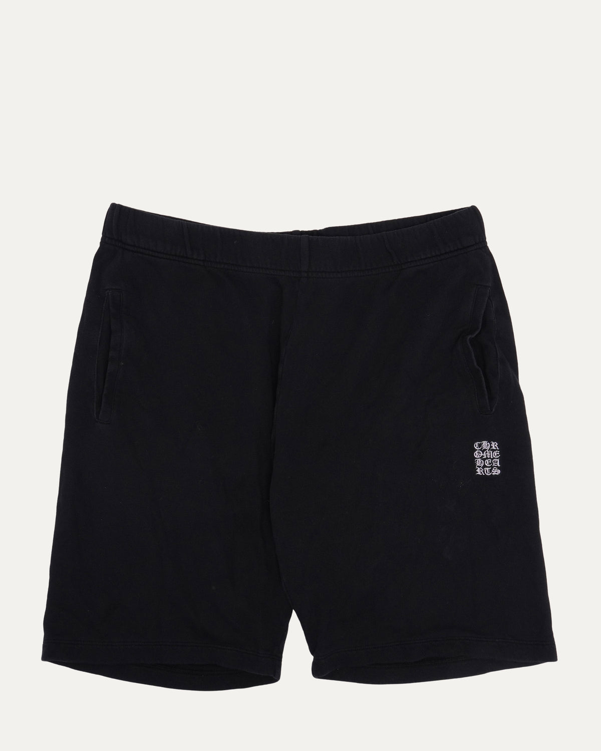 Embroidered Vertical Sweat Shorts