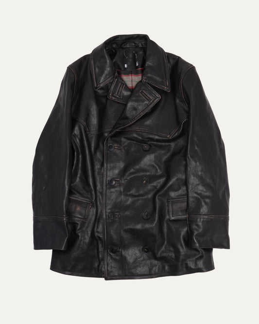 Laurence Double Breasted Leather Jacket