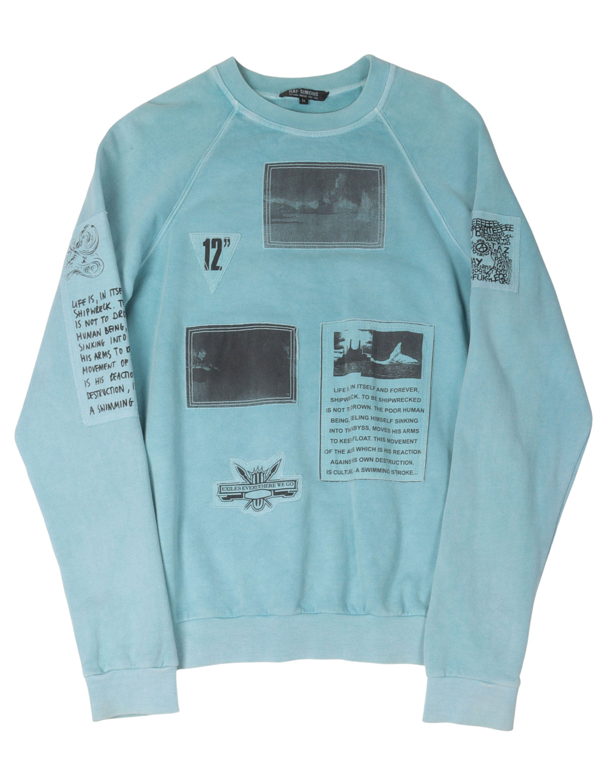 AW04 "Waves" Patch Sweatshirt
