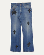 Levi's 517 Alligator Cross Patch Jeans