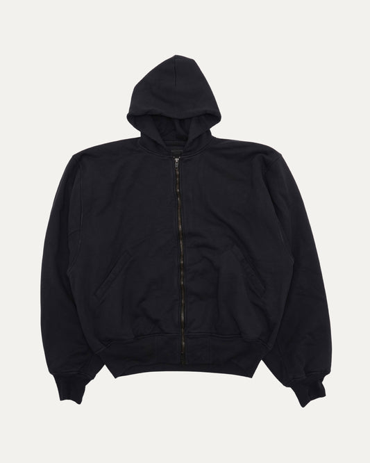 Backwards Logo Zip Up Hoodie