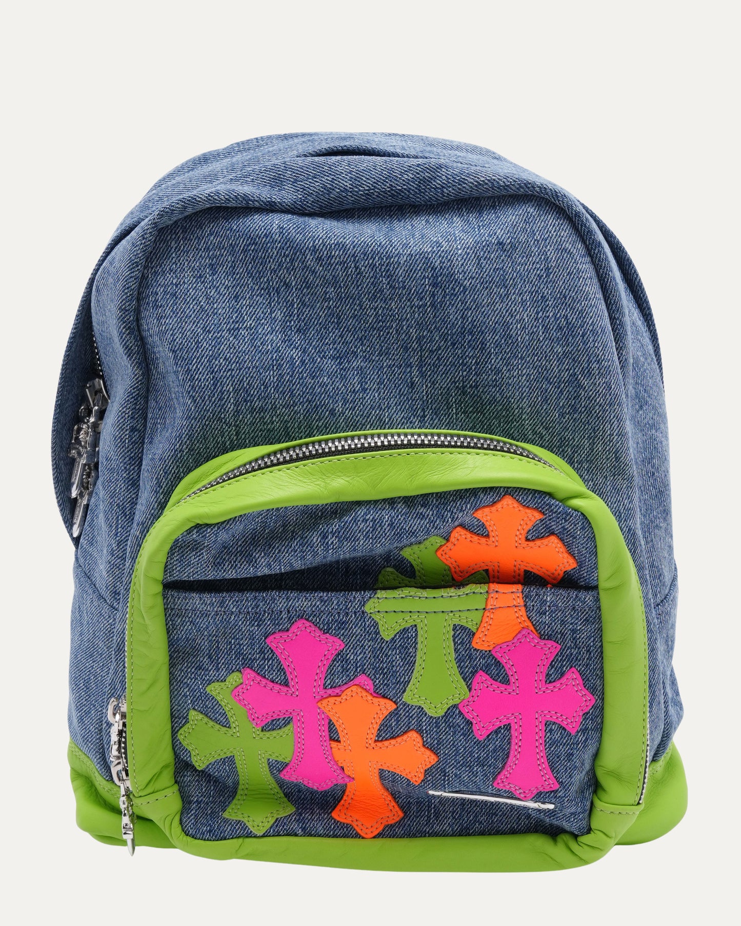 Denim Cross Patch Mini Seventh Grade Backpack