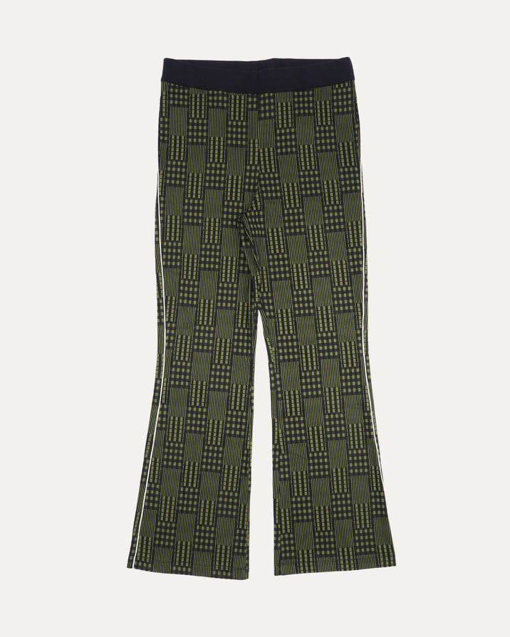 Plaid Flared Pants