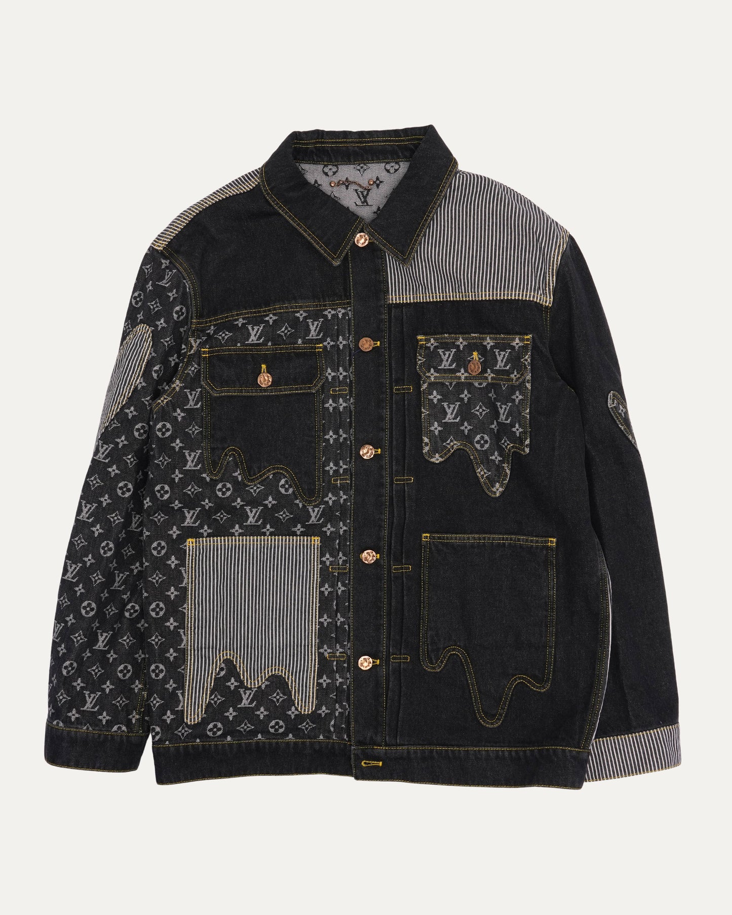 Nigo Monogram Crazy Denim Workwear Jacket