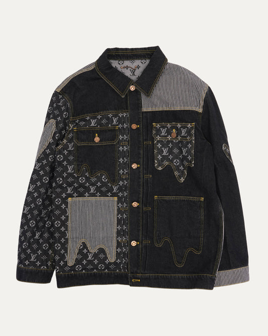 Nigo Monogram Crazy Denim Workwear Jacket