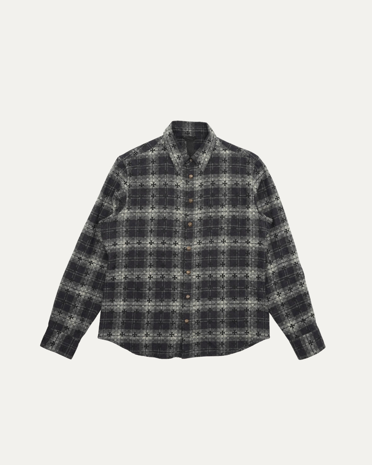 Cross Patch Monogram Flannel Shirt
