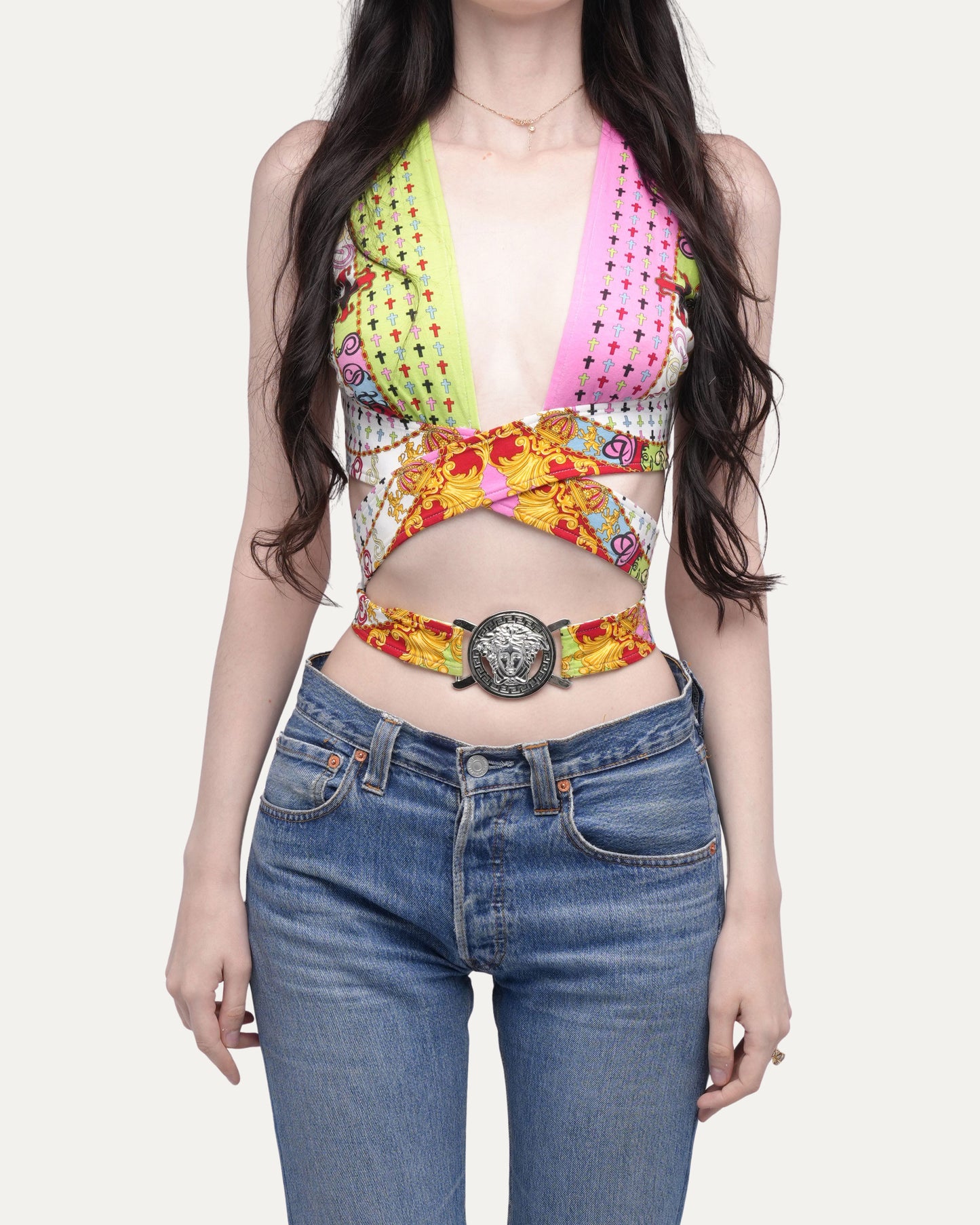 SS 2005 Iconic Printed Wrap Top