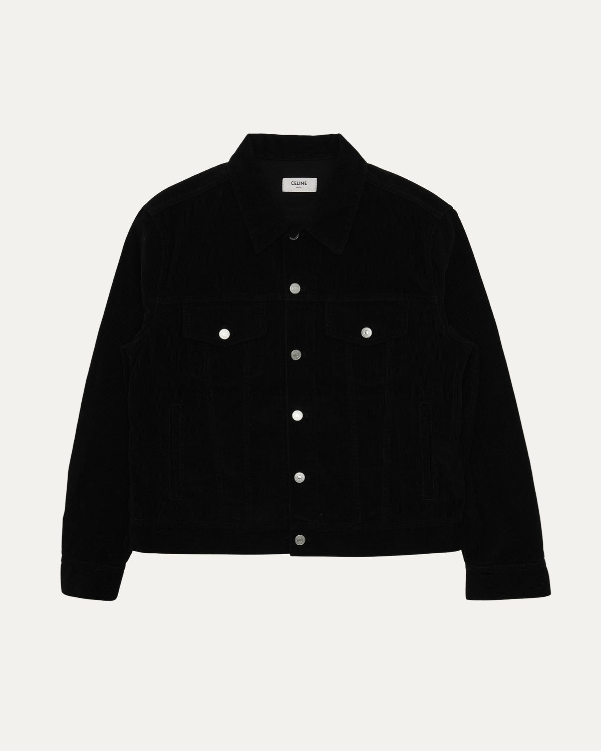 Applique Corduroy Trucker Jacket