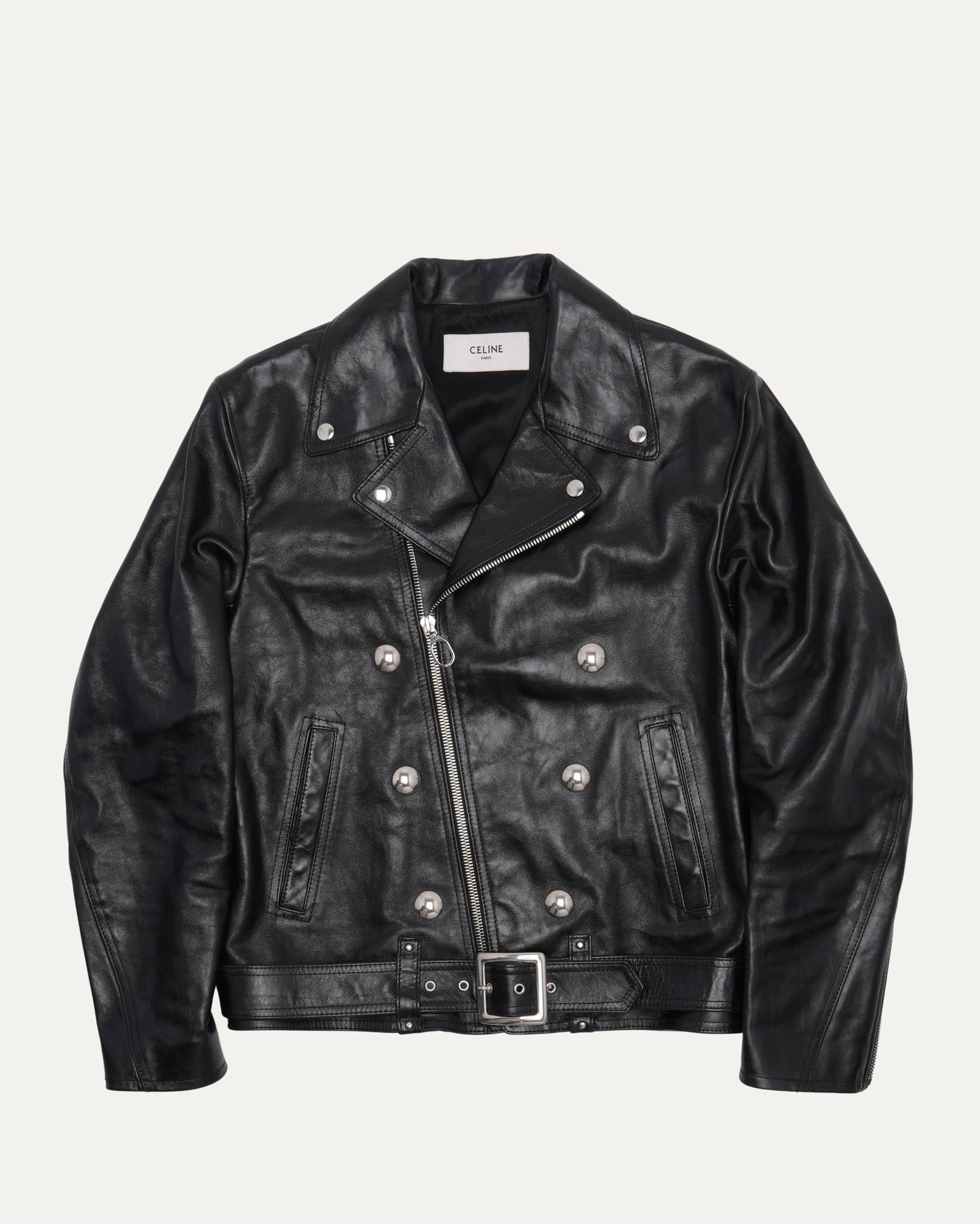 Biker Jacket with Cabochons