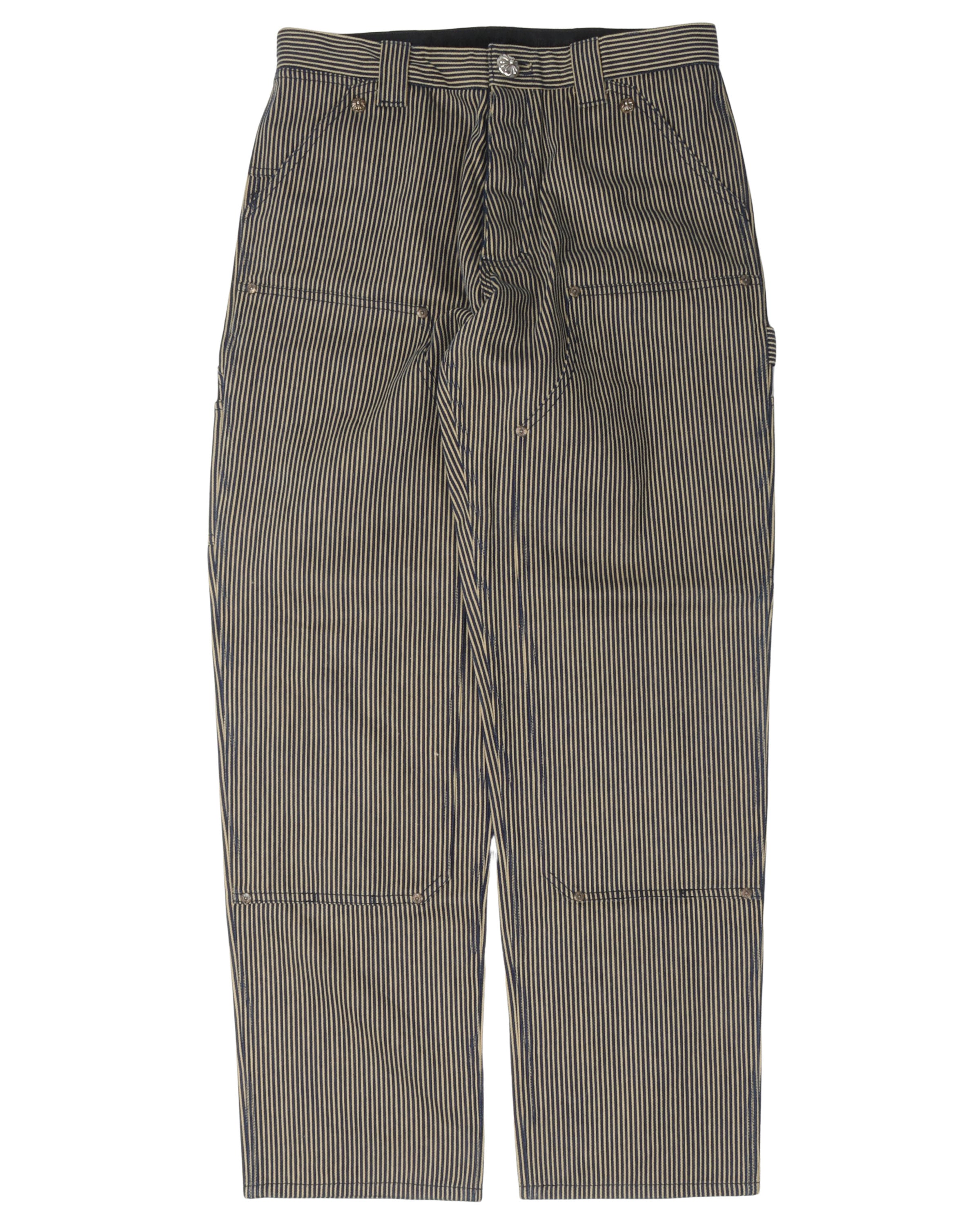 Hickory Striped Double Knee Work Pants
