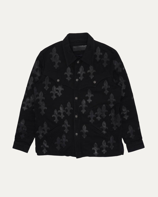 Denim Western Dagger Patch Jacket