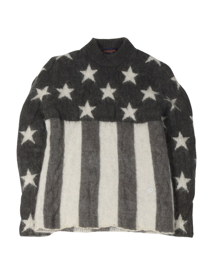 Mohair American Flag Sweater